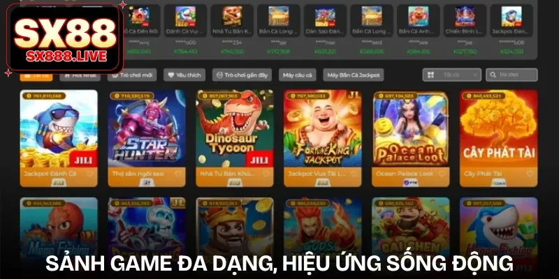 Bắn Cá SX88 - Săn Cá Đại Dương, Nhận Thưởng Thực Tế - WAVIN.GAMES